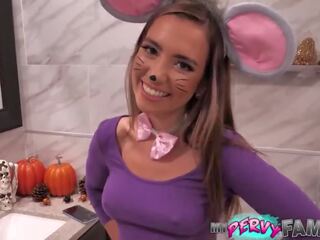 Seductress Step-sister Is Dressed As a Mouse Gets Big member Pounding