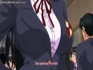 Beguiling Anime College Cuties Sucking cock Part3